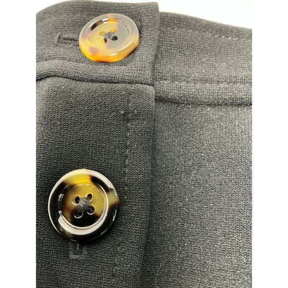 BANANA REPUBLIC black front button skirt -Size 4 - Picture 7 of 7